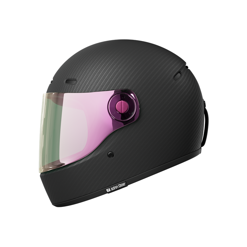 John Doe JD/One Full Face Motorcycle Helmet Frozen Carbon / XS (53-54cm)  - Customhoj