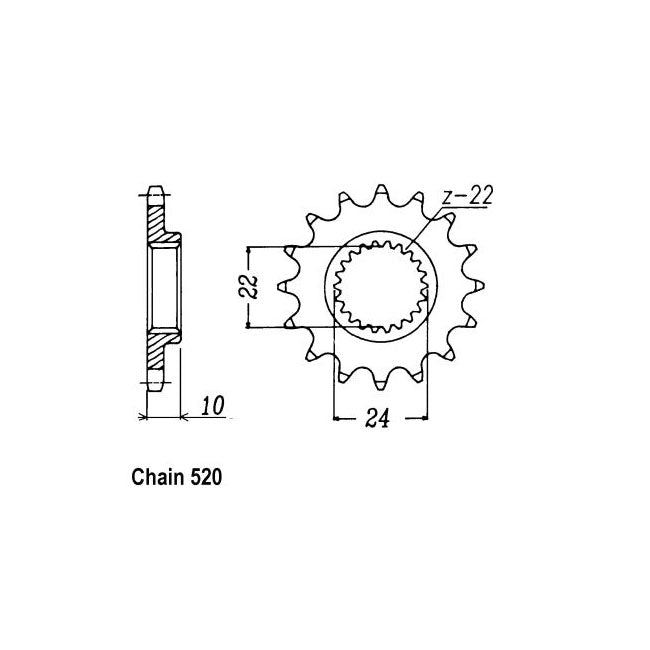 JT Sprockets Front Sprocket BMW F650 GS, GS Dakar 11-14 JT Front Sprocket for BMW Customhoj