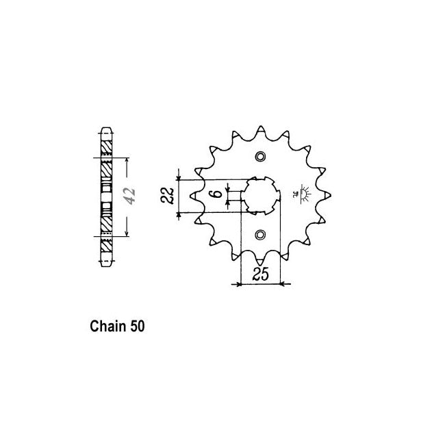 JT Sprockets Front Sprocket Honda CB400 N,NA 79-80 JT Front Sprocket for Honda Customhoj