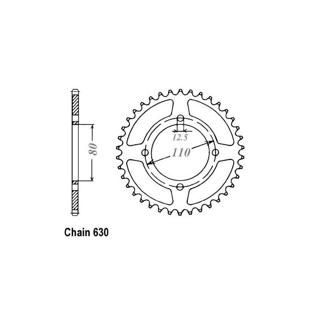 JT Rear Sprocket for Honda