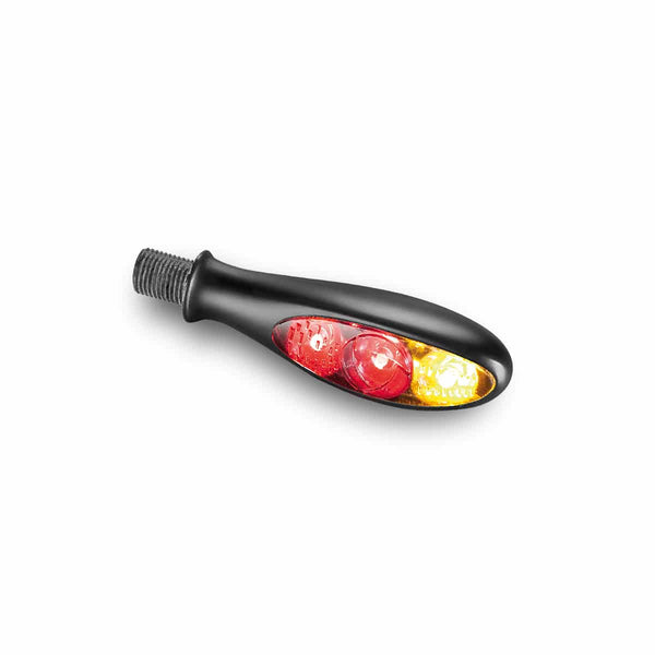 Kellermann Micro S DF Dark 3 in 1 Mini LED Motorcycle Taillight / Turn Signal