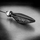 Kellermann Rhombus S DF Dark 3 in 1 Mini LED Motorcycle Taillight / Turn Signal