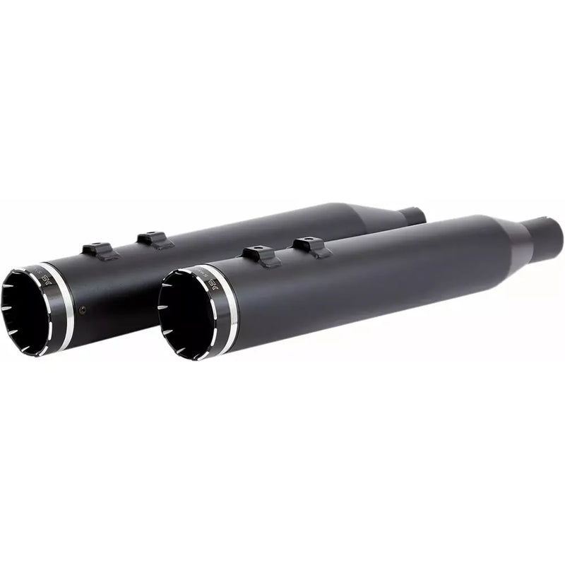 Khrome Werks 4.5" HP-Plus Slip-On Mufflers for Harley 17-25 Touring / Black / Black Tracer  - Customhoj