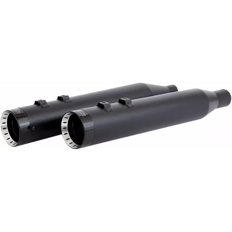 Khrome Werks 4.5" HP-Plus Slip-On Mufflers for Harley 17-25 Touring / Black / Black Turbine  - Customhoj