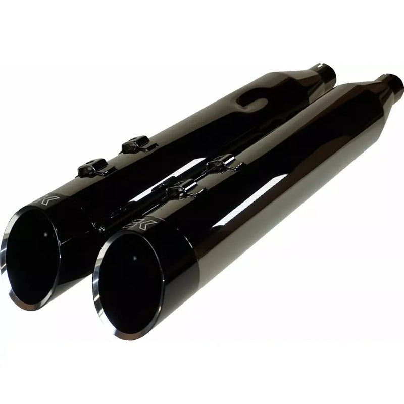 Khrome Werks 4.5" HP-Plus Slip-On Mufflers for Harley 17-25 Touring / Eclipse / Black Edge  - Customhoj