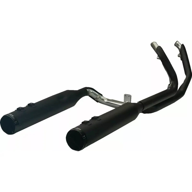 Khrome Werks Two Step Crossover Dominator Exhaust System for Harley 17-25 Touring / Black / Race Tip  - Customhoj