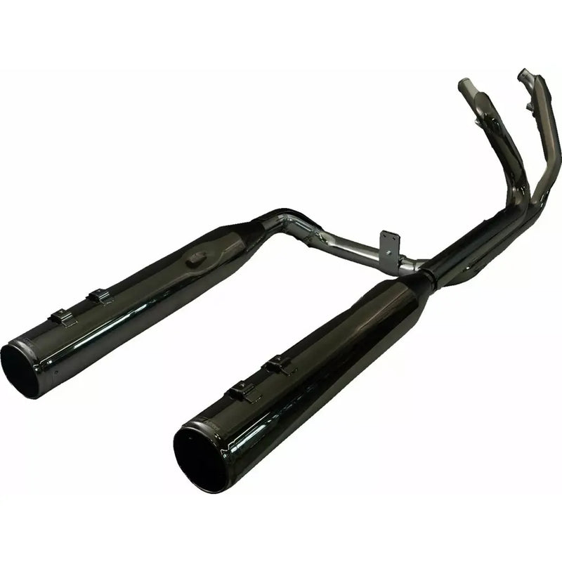 Khrome Werks Two Step Crossover Dominator Exhaust System for Harley 17-25 Touring / Eclipse / Eclipse Race Billet Tip  - Customhoj
