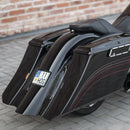 Killer Custom 7" / 5" Swoop Stretched Saddlebag Bodies for Harley 96-13 Touring  - Customhoj