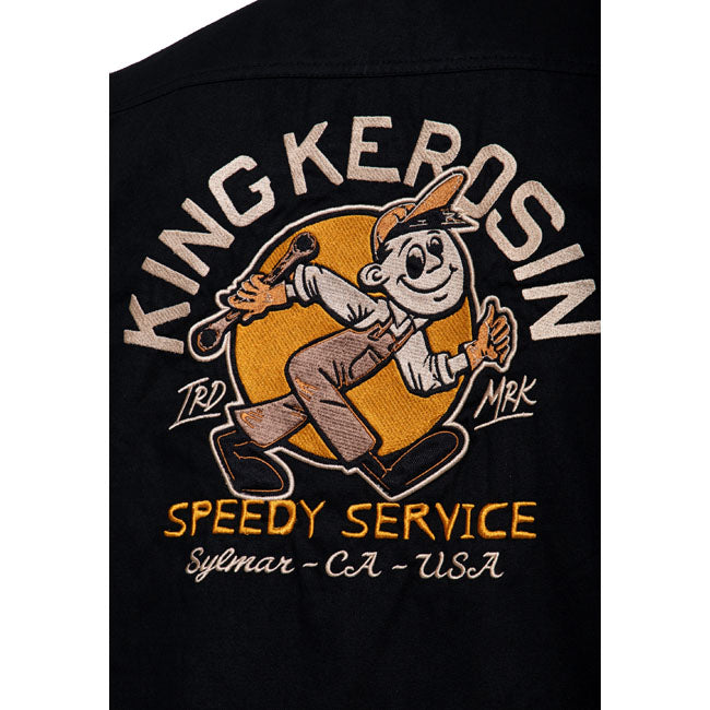 King Kerosin Speedy Service Short Sleeve Work Shirt  - Customhoj