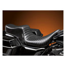 Le Pera Cherokee 2-Up Seat for Harley 08-25 Touring (excl. 23-25 CVO; 24-25 Road Glide / Street Glide) / Pleated Black  - Customhoj