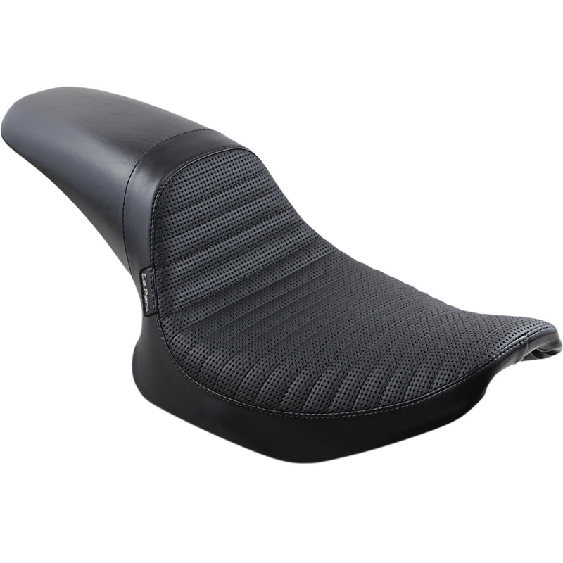 Le Pera Daytona Sport Solo Full Lenght Seat for Harley 82-00 FXR / Basketweave Black  - Customhoj