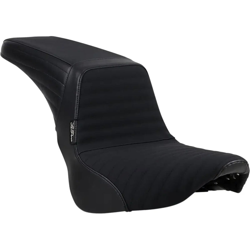 Le Pera KickFlip Biker Gel Solo Seat for Harley 18-25 Softail Sport Glide & Low Rider / S / ST / Pleated Gripper / Black  - Customhoj