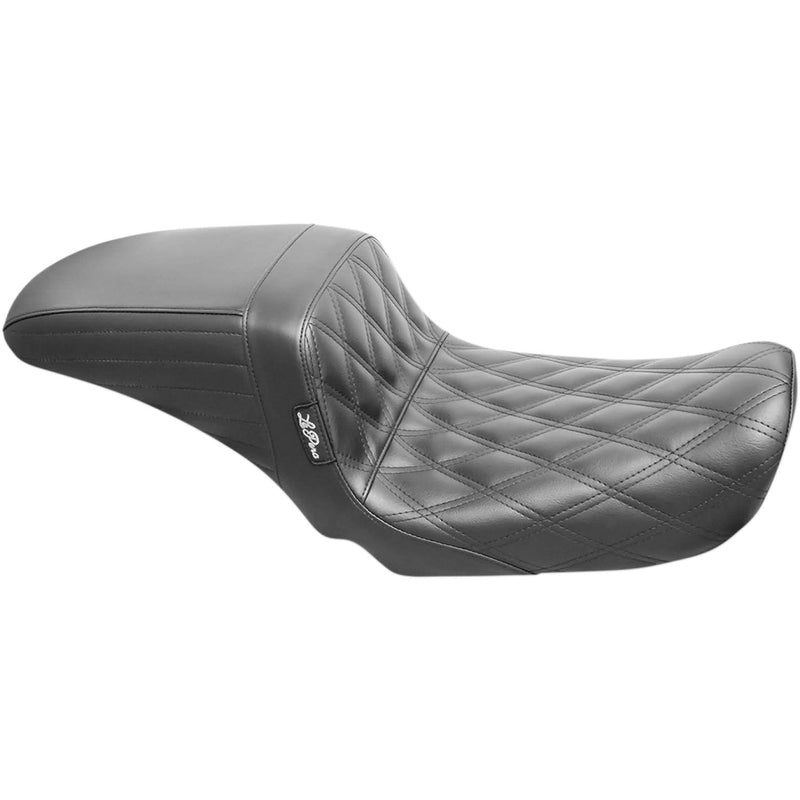 Le Pera KickFlip Seat for Harley 06-17 Dyna / Double Diamond Black  - Customhoj