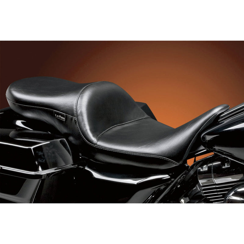 Le Pera Maverick Daddy Long Legs Extended Seat for Harley 08-25 Touring (excl. 23-25 CVO; 24-25 Road Glide / Street Glide) / Black / Without backrest  - Customhoj