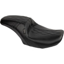 Le Pera Outcast Solo Seat for Harley 24-25 Touring Road Glide / Street Glide / Diamond Black / Without backrest  - Customhoj