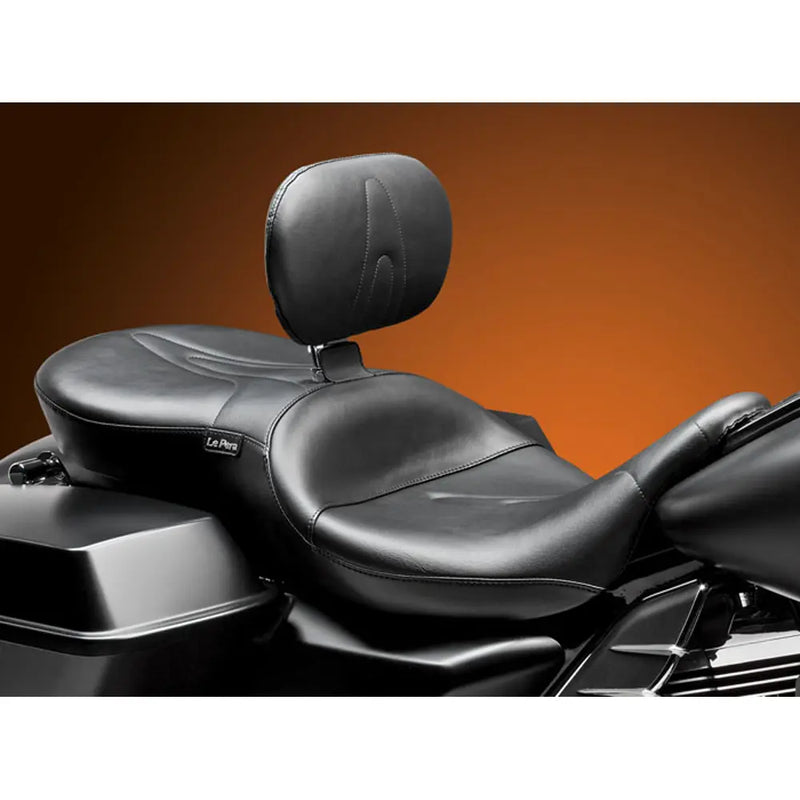 Le Pera RT66 Seat with Backrest for Harley 08-25 Touring (excl. 23-25 CVO; 24-25 Road Glide / Street Glide) / Stitched Black  - Customhoj