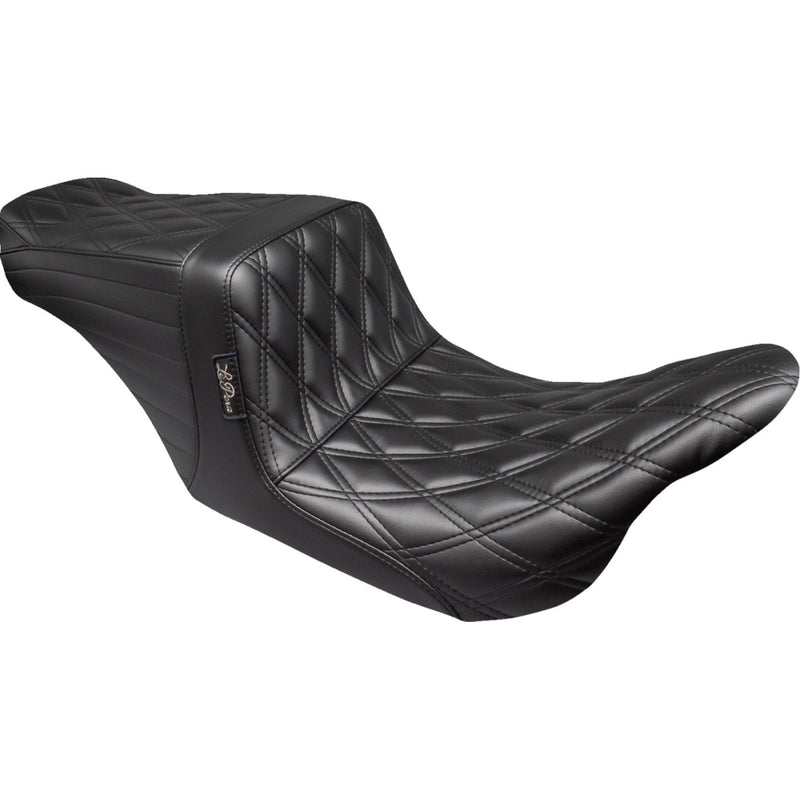 Le Pera Tailwhip Up Front 2-Up Seat for Harley 08-25 Touring (excl. 23-25 CVO; 24-25 Road Glide / Street Glide) / Double Diamond Black  - Customhoj