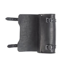 Ledrie Square Leather Motorcycle Tool Bag Black  - Customhoj