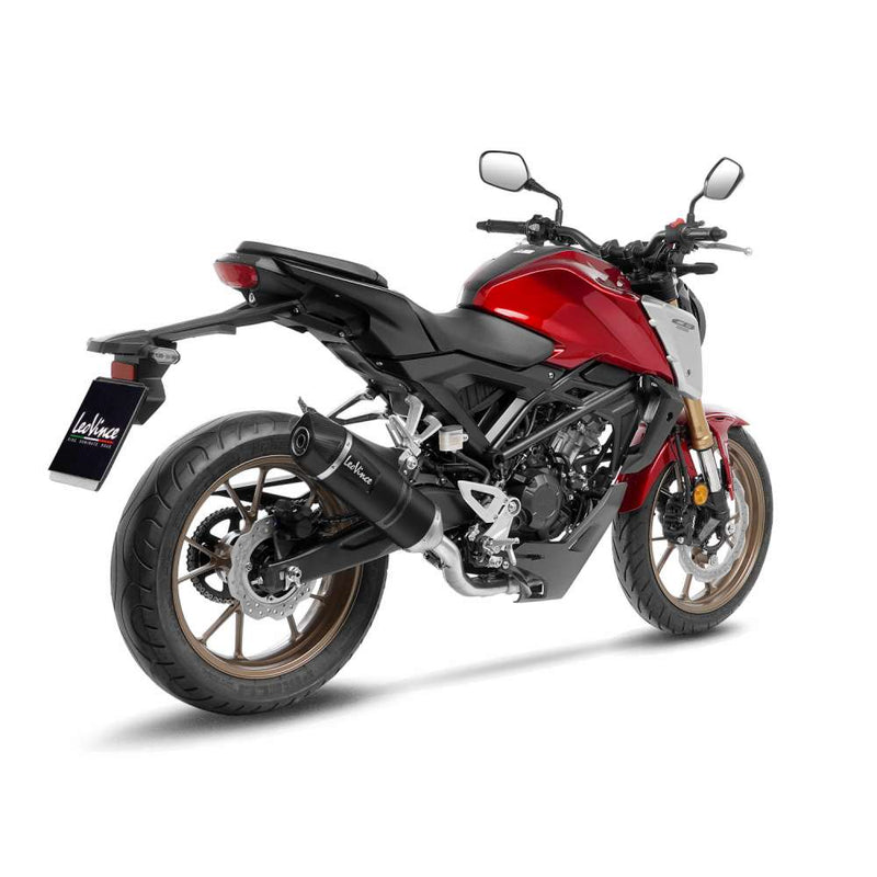 LeoVince LV One Evo Exhaust System for Honda 21-23 CB 125 R Neo Sports Café (Black stainless steel muffler) (ECE-approved) (14390EBK)  - Customhoj