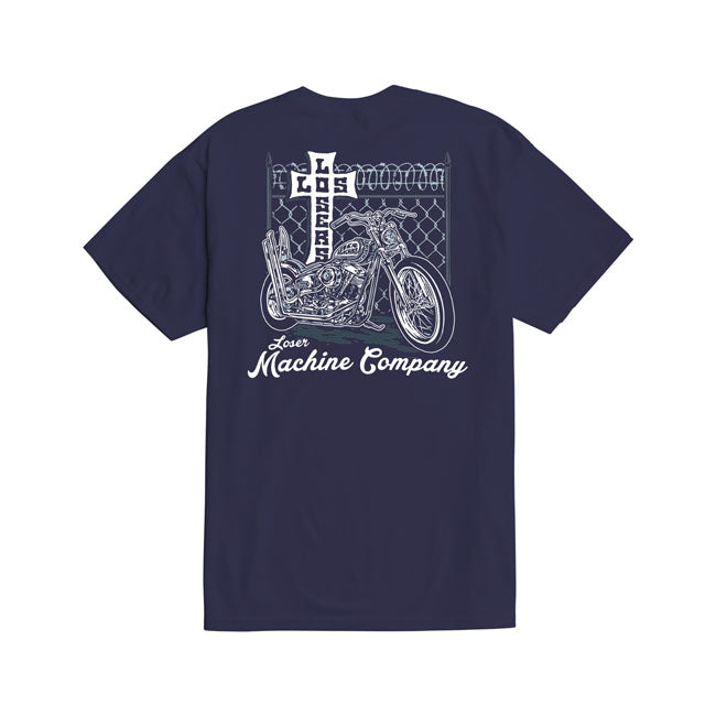 Loser Machine Fence Line T-Shirt Navy / S