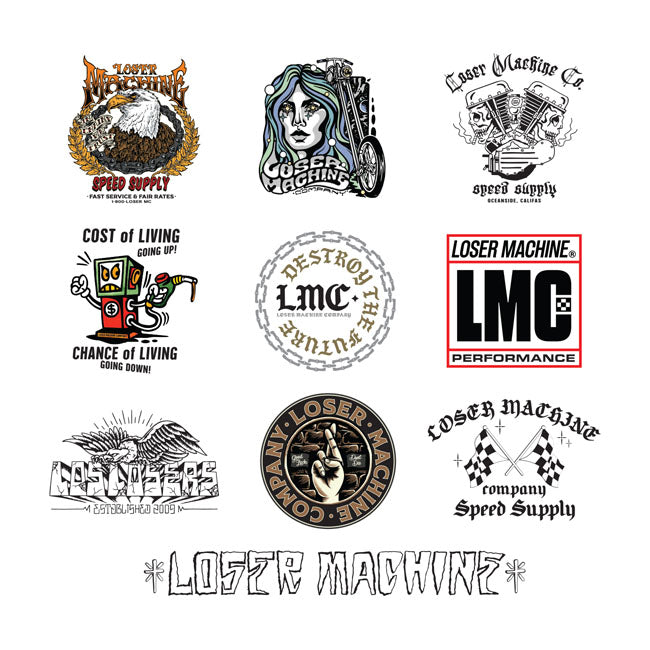 Loser Machine Stickers Loser Machine LMC Sticker Pack
