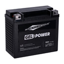 MCS Nano Series Gel Motorcycle Battery for Harley 84-90 Softail (YTX20-BS, 20AH, 360CCA)  - Customhoj
