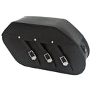 MCS Reinforced Rigid Leather Multi Buckle 40L Motorcycle Saddlebag Set  - Customhoj