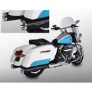 Miller Arlington Euro 4 Slip-On Mufflers for Harley 17-20 Touring (107" engine) / Matte Black / Straight Polished  - Customhoj