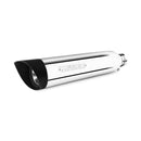 Miller Street Line Euro 3 Slip-On Mufflers for Yamaha 09-14 XVS 950 Midnight Star / Polished / Slash Cut Matte Black  - Customhoj
