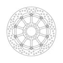 Moto-Master Brake Disc Aprilia Caponord 1200 14-17 Moto-Master Halo Front Right Brake Disc for Aprilia Customhoj