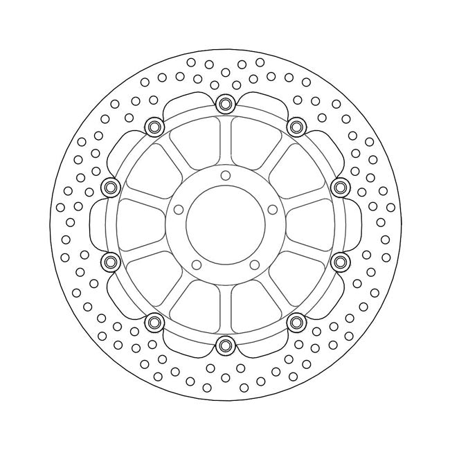 Moto-Master Brake Disc Ducati 749 02-07 Moto-Master Halo Front Left Brake Disc for Ducati Customhoj