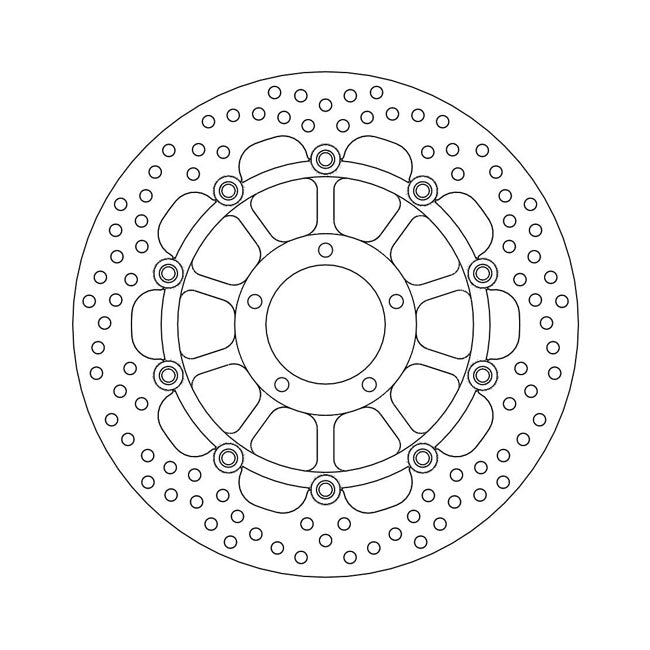 Moto-Master Brake Disc Ducati Hypermotard 796 10-13 Moto-Master Halo Front Left Brake Disc for Ducati Customhoj