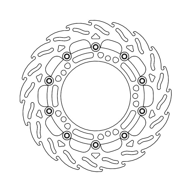 Moto-Master Brake Disc Kawasaki Ninja 400 18-21 Moto-Master Flame Front Right Brake Disc for Kawasaki Customhoj