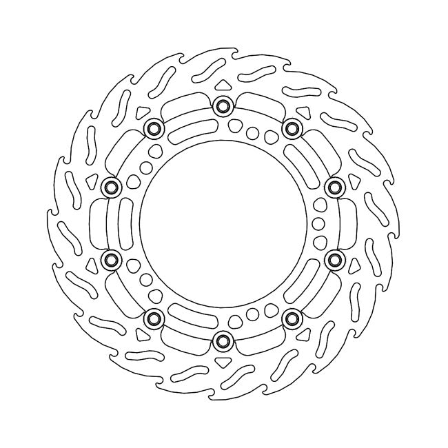 Moto-Master Brake Disc Kawasaki Ninja 650 (ABS) 17-22 Moto-Master Flame Front Left Brake Disc for Kawasaki Customhoj