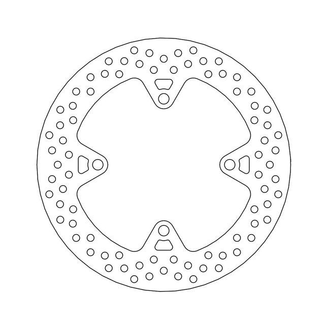 Moto-Master Brake Disc Kawasaki Versys 1000 (non-ABS) 15-16 Moto-Master Halo Rear Brake Disc for Kawasaki Customhoj