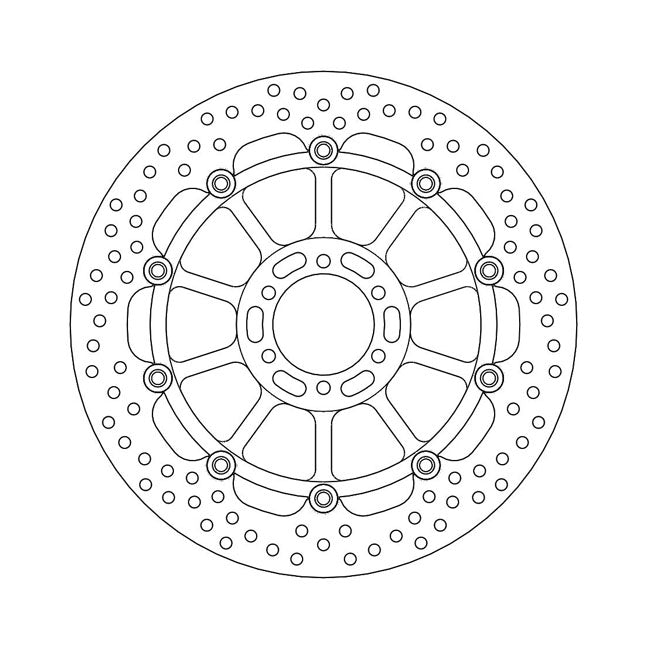 Moto-Master Brake Disc KTM 990 Superduke 05-12 Moto-Master Halo Front Right Brake Disc for KTM Customhoj