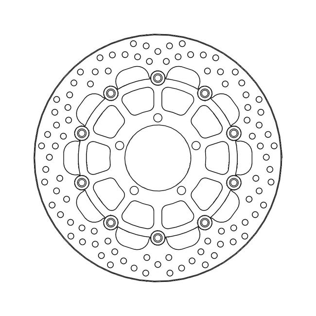 Moto-Master Brake Disc Triumph Bonneville 1200 Bobber Black 18-21 Moto-Master Halo Front Right Brake Disc for Triumph Customhoj