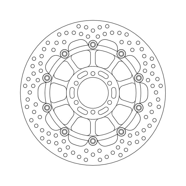 Moto-Master Brake Disc Yamaha FJ 1200 90-95 Moto-Master Halo Front Right Brake Disc for Yamaha Customhoj