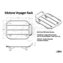 Motone Voyager Universal Motorcycle Luggage Rack  - Customhoj