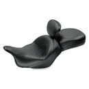 Mustang Standard Touring 2-Up Seat for Kawasaki 09-13 Vulcan 1700 Classic / Plain / With backrest  - Customhoj