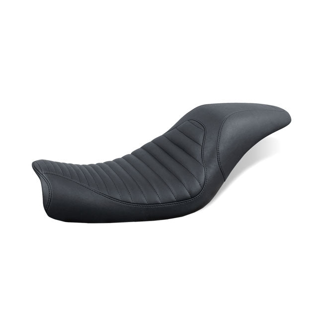 Mustang Tripper Fastback 2-Up Seat for Harley 06-17 Dyna (excl. 14-17 Fat Bob) / Tuck n Roll  - Customhoj