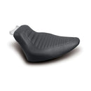 Mustang Tripper Solo Seat for Harley 08-17 Softail Heritage / Deluxe / Black / Tuck n Roll  - Customhoj