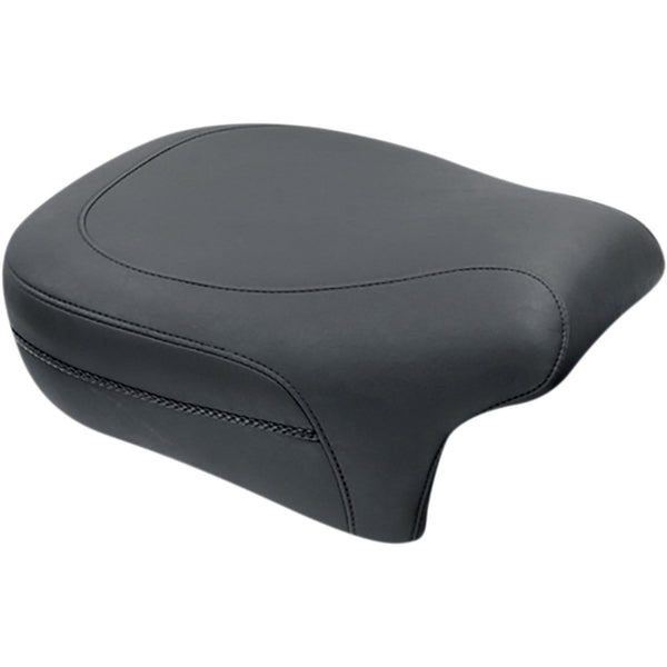 Mustang Wide Touring Passenger Seat for Harley 08-25 Touring (excl. 23-25 CVO; 24-25 Road Glide / Street Glide) / Plain / Black / Non-Recessed  - Customhoj