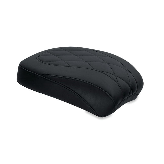 Mustang Wide Tripper Passenger Seat for Harley 00-17 Softail Springer / Heritage / Deluxe / Black / Diamond  - Customhoj
