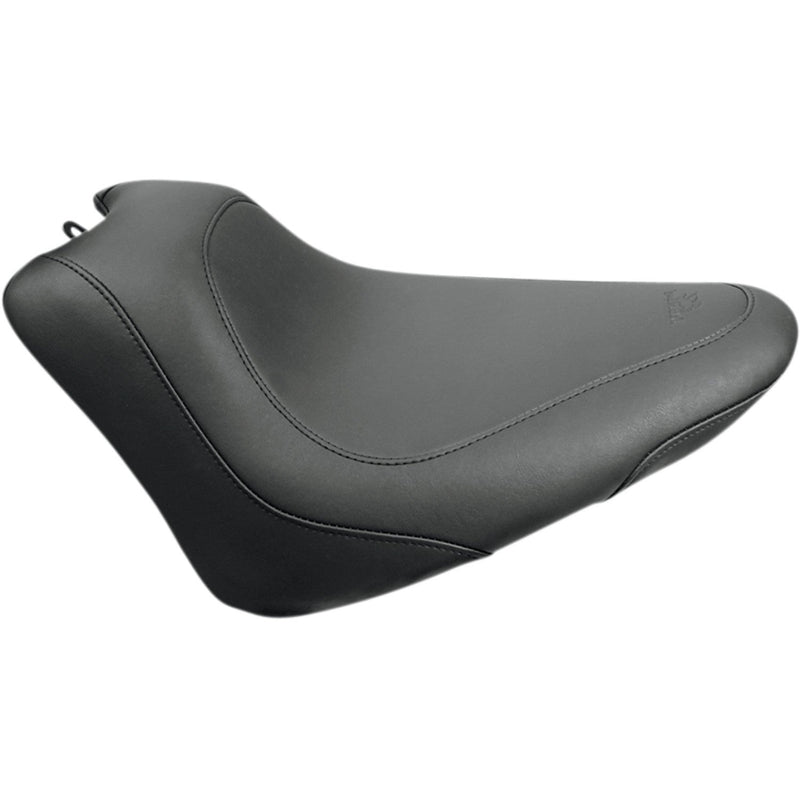 Mustang Wide Tripper Solo Seat for Harley 11-17 Softail Slim / Blackline / Plain / Black / Without backrest  - Customhoj