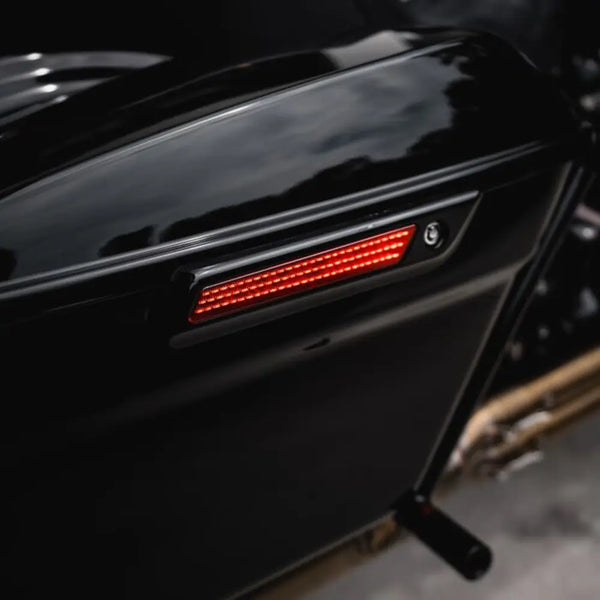 Custom Dynamics Dual Intensity Saddlebag Latch LED Lights for Harley