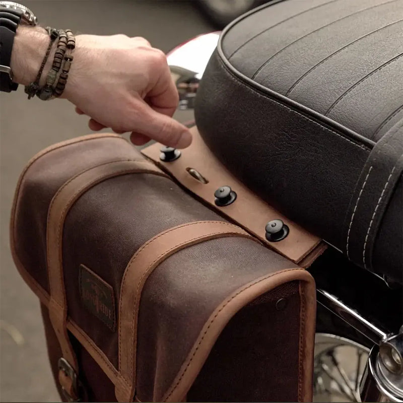 Longride Pannier Universal 18L Throw-Over Motorcycle Saddlebag Set