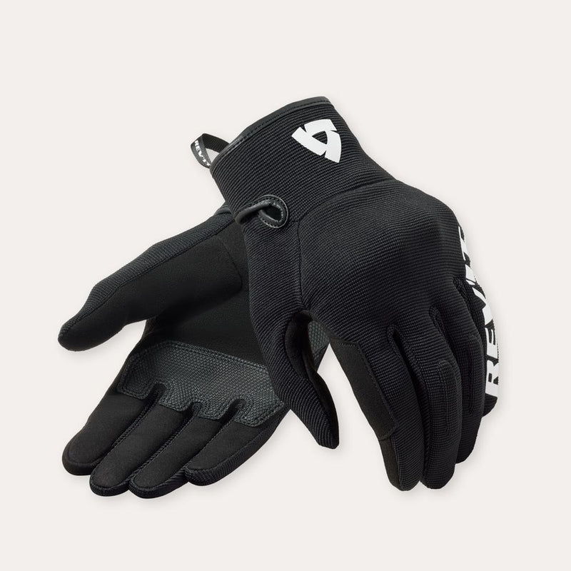 REV'IT! Access Motorcycle Gloves Black/White / XS  - Customhoj