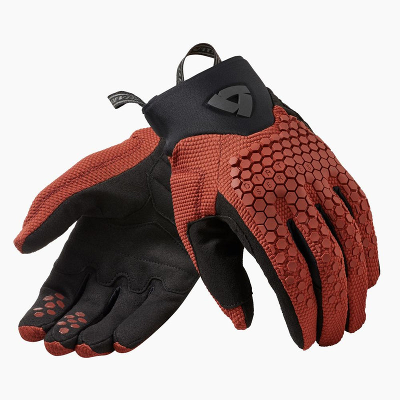 REV'IT! Massif Motorcycle Gloves Burgundy Red / S