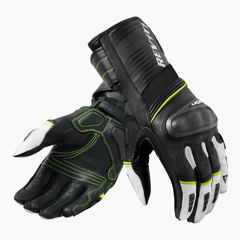 REV'IT! RSR 4 Motorcycle Gloves Black/Neon Yellow / S